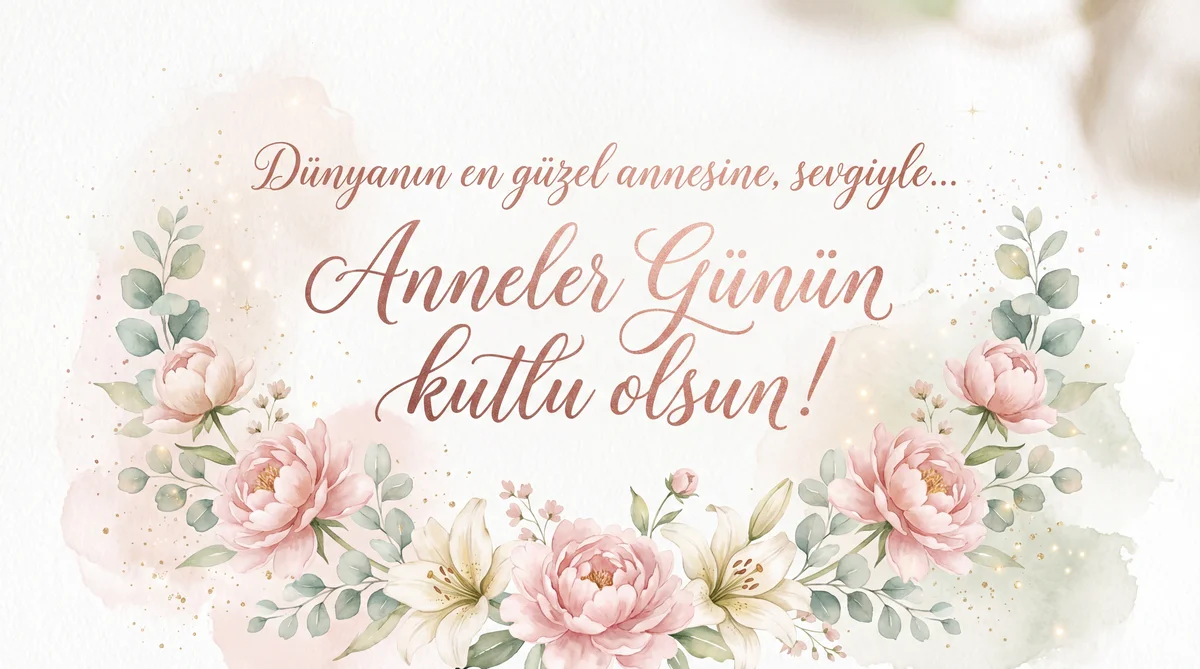 Anneye Anneler Günü kartı