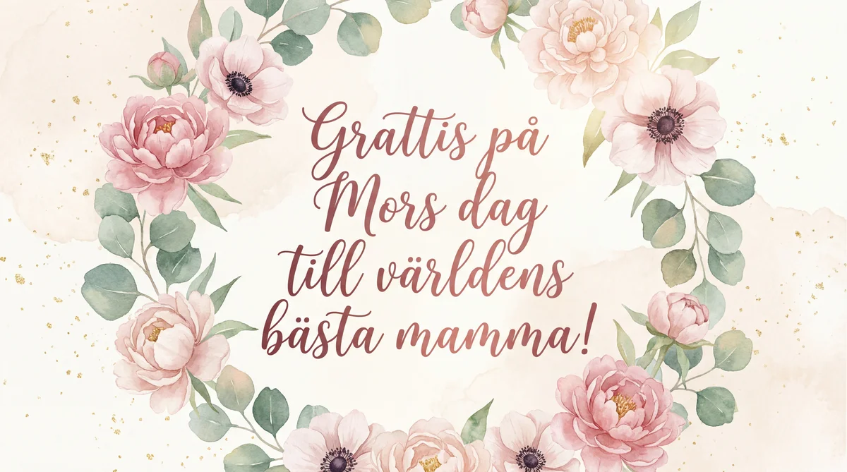 Grattis på Mors dag till världens bästa mamma!