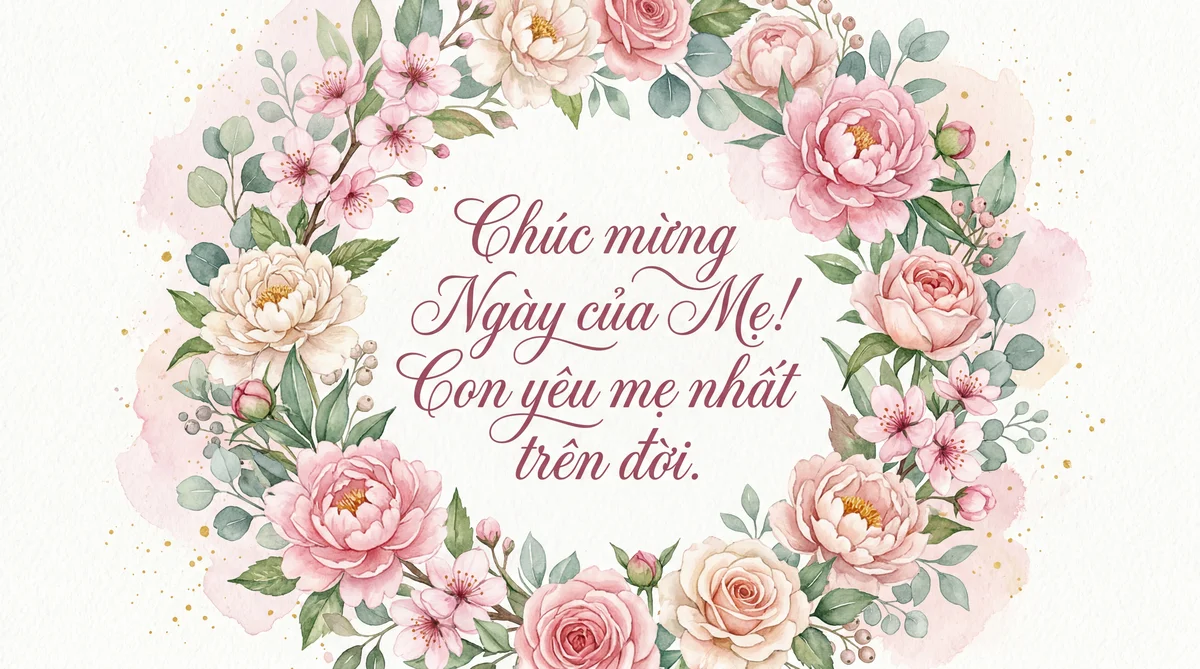 thiệp chúc mừng Ngày của Mẹ cho mẹ yêu