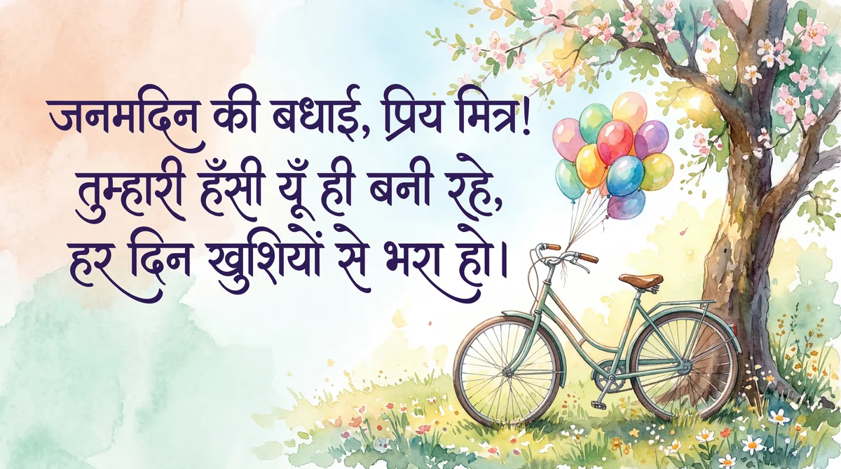 प्यारे दोस्त को जन्मदिन की हार्दिक शुभकामनाएँ