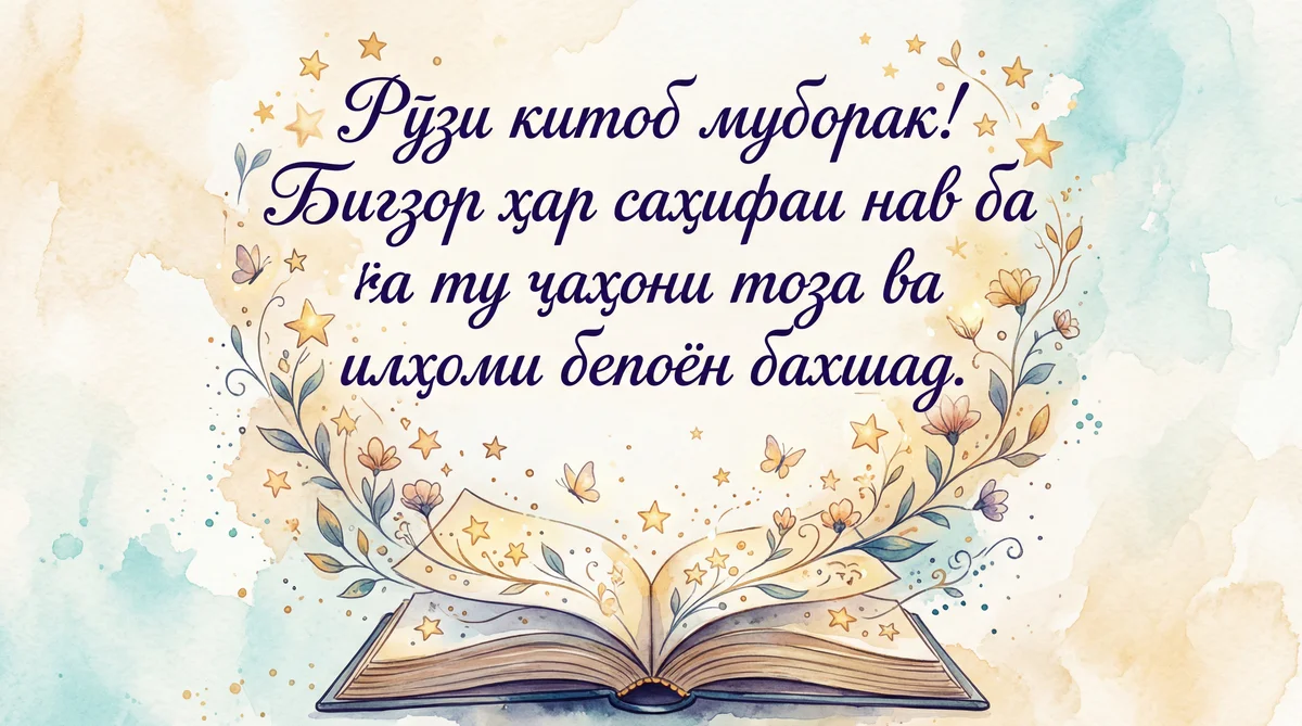 Табрикоти Рӯзи китоб барои дӯстдори мутолиа