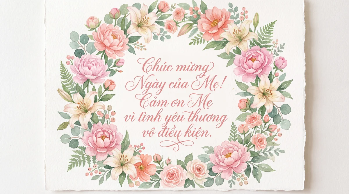 lời chúc Ngày của Mẹ cho mẹ thân yêu