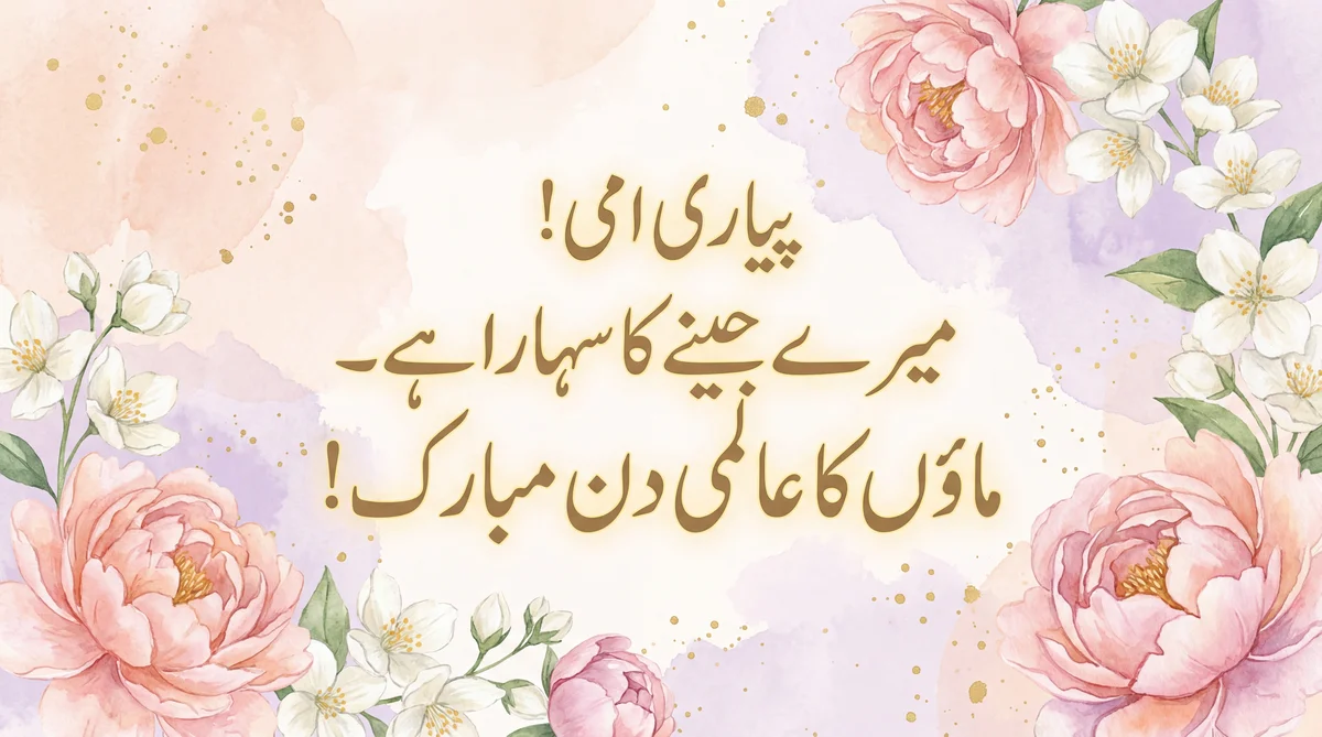 ماؤں کے عالمی دن پر والدہ کے لیے مبارکباد
