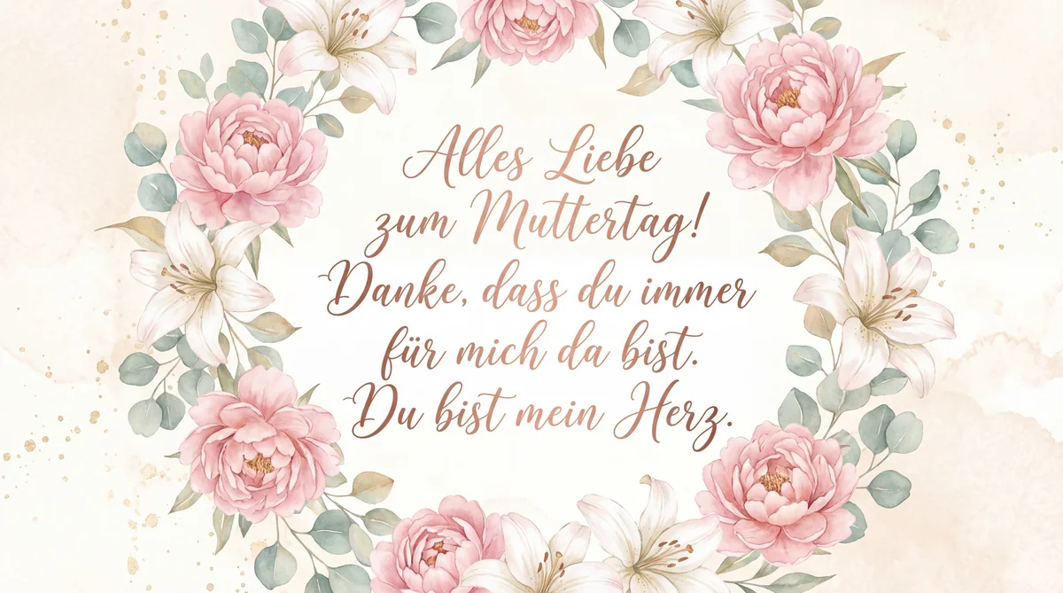 Glückwünsche zum Muttertag für meine geliebte Mama