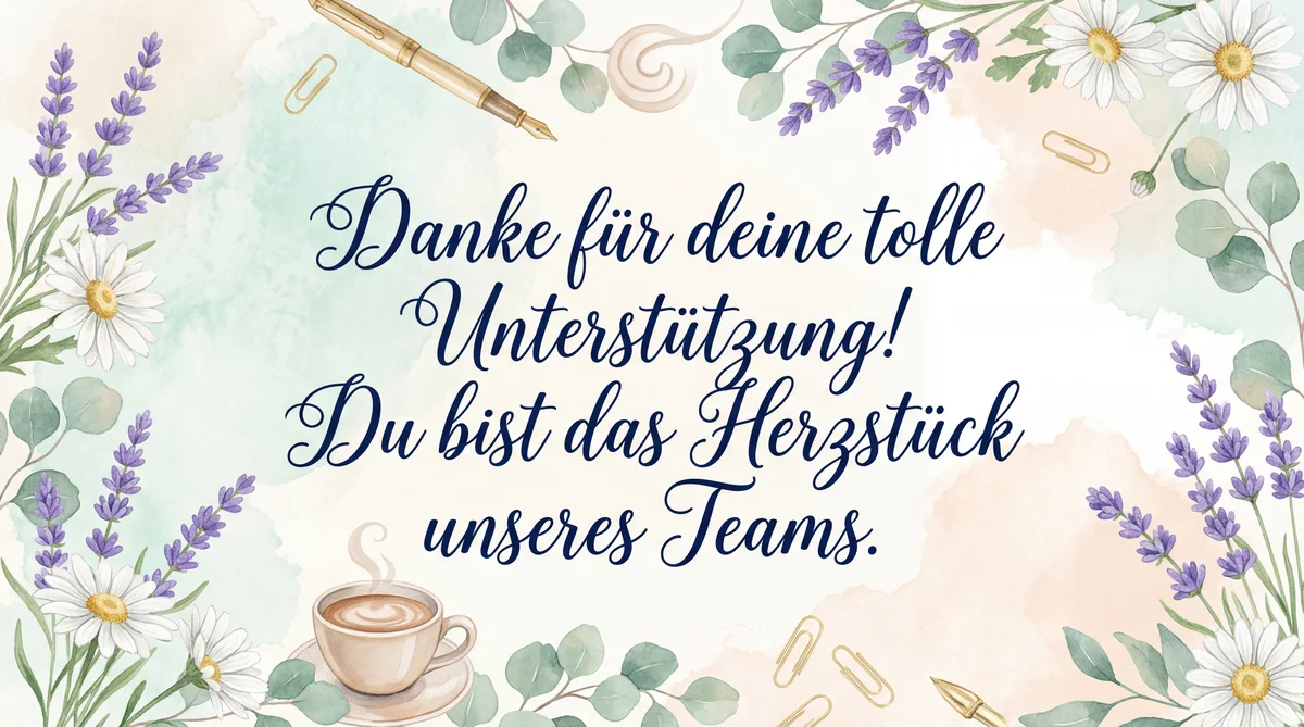 Grußkarte zum Tag der Sekretärinnen für eine geschätzte Koll...