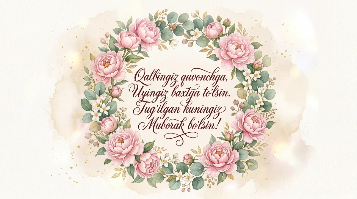 Yaqin inson uchun tug'ilgan kun tabrigi