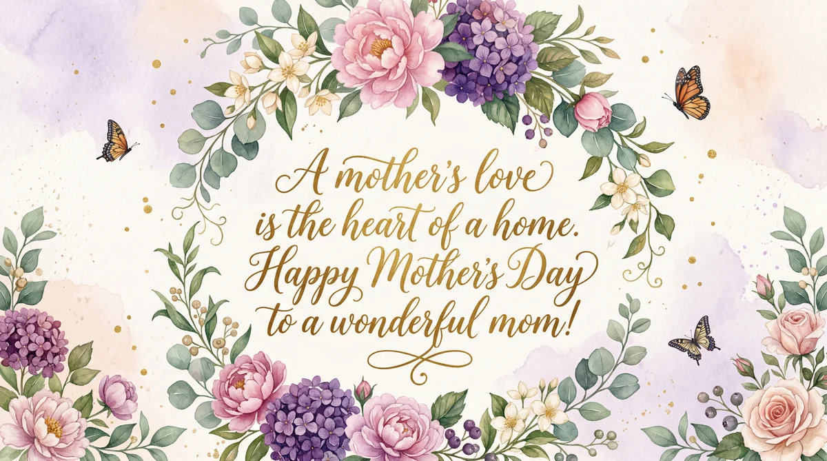 Happy Mother's Day message for a wonderful mom
