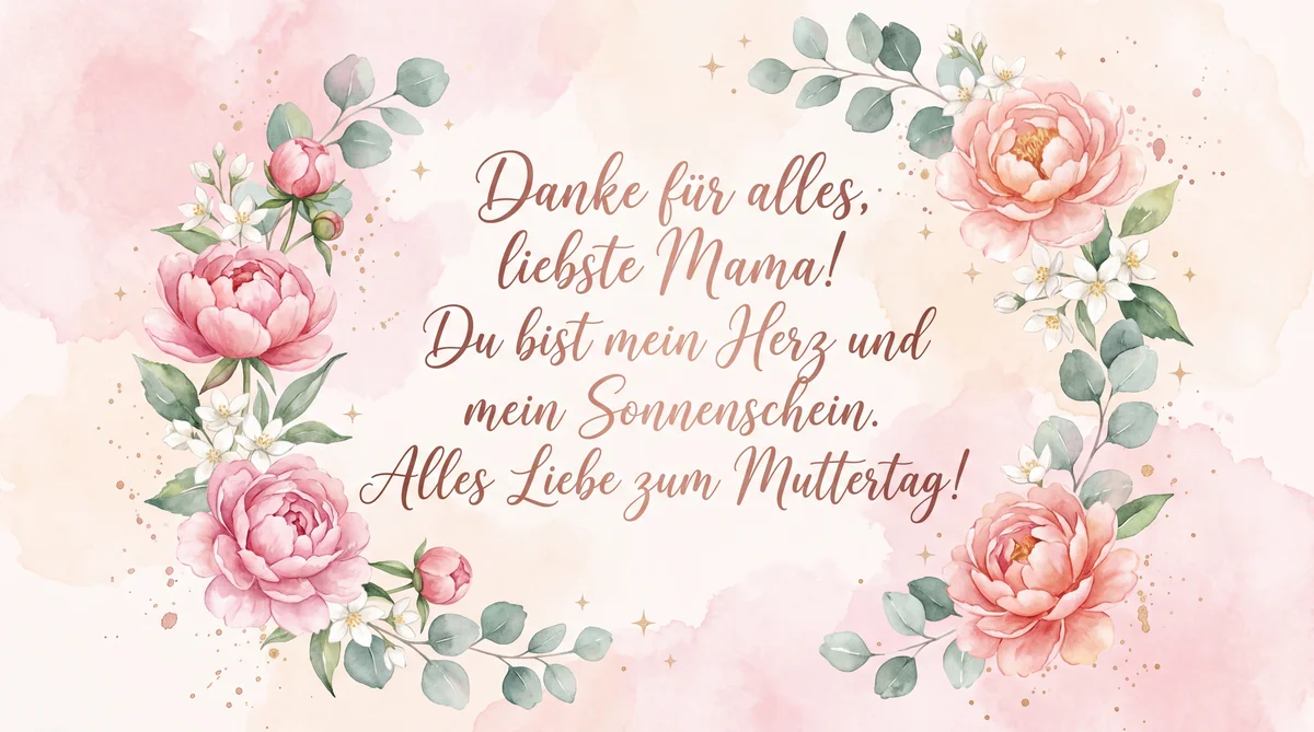 Muttertagskarte Text für meine liebe Mama