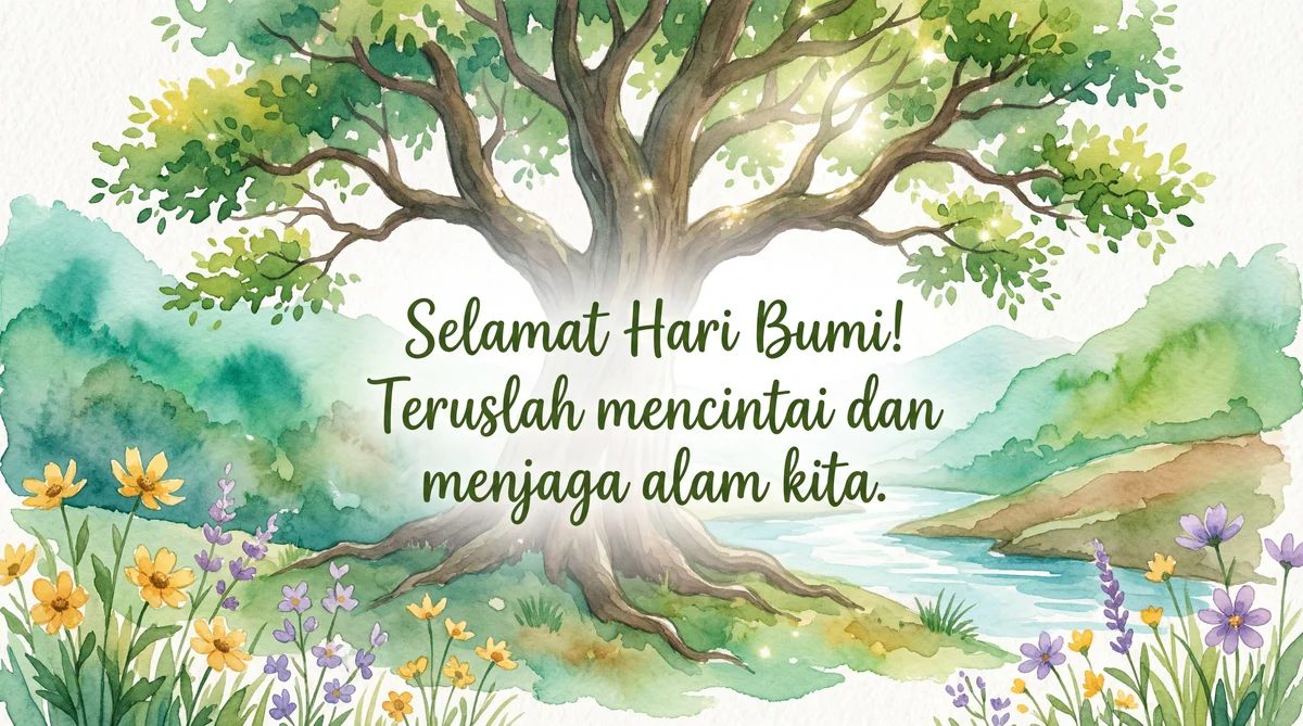 Ucapan Hari Bumi untuk teman pecinta alam