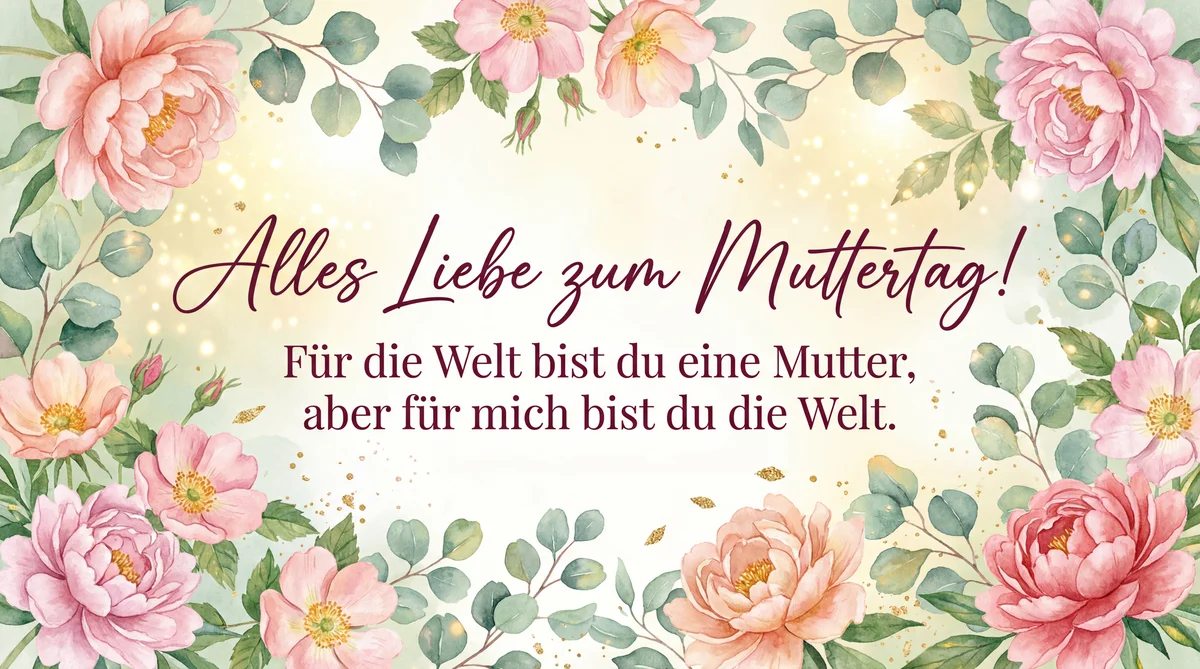 Grußkarte zum Muttertag für die beste Mama