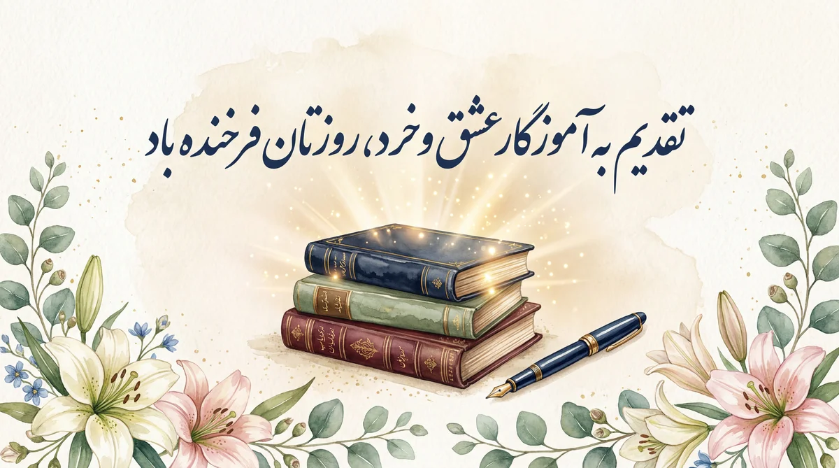 تبریک روز معلم برای استاد گرانقدر