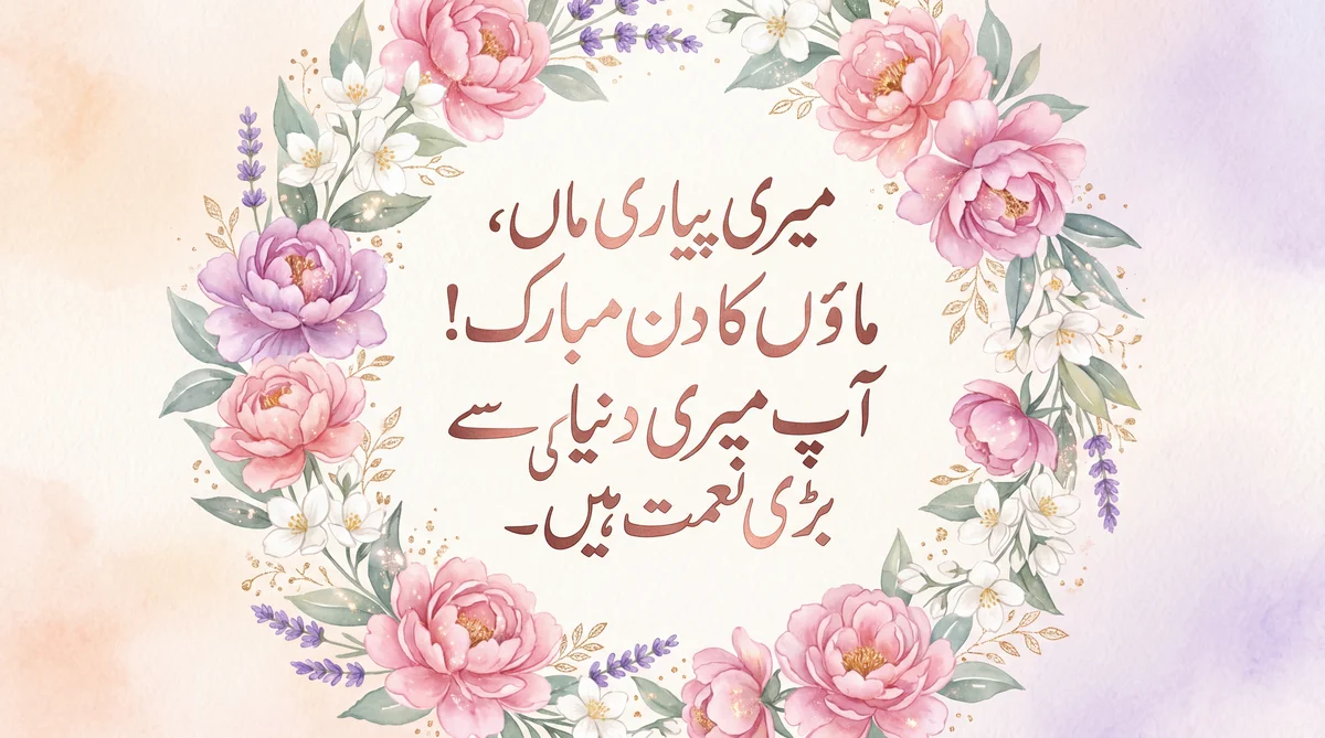 میری پیاری ماں کو مدرز ڈے پر دلی مبارکباد