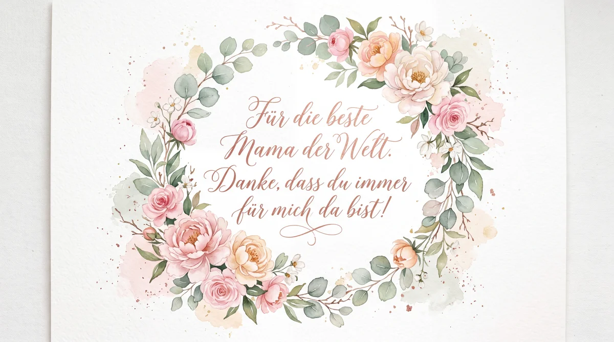 Grußkarte zum Muttertag für meine liebe Mama