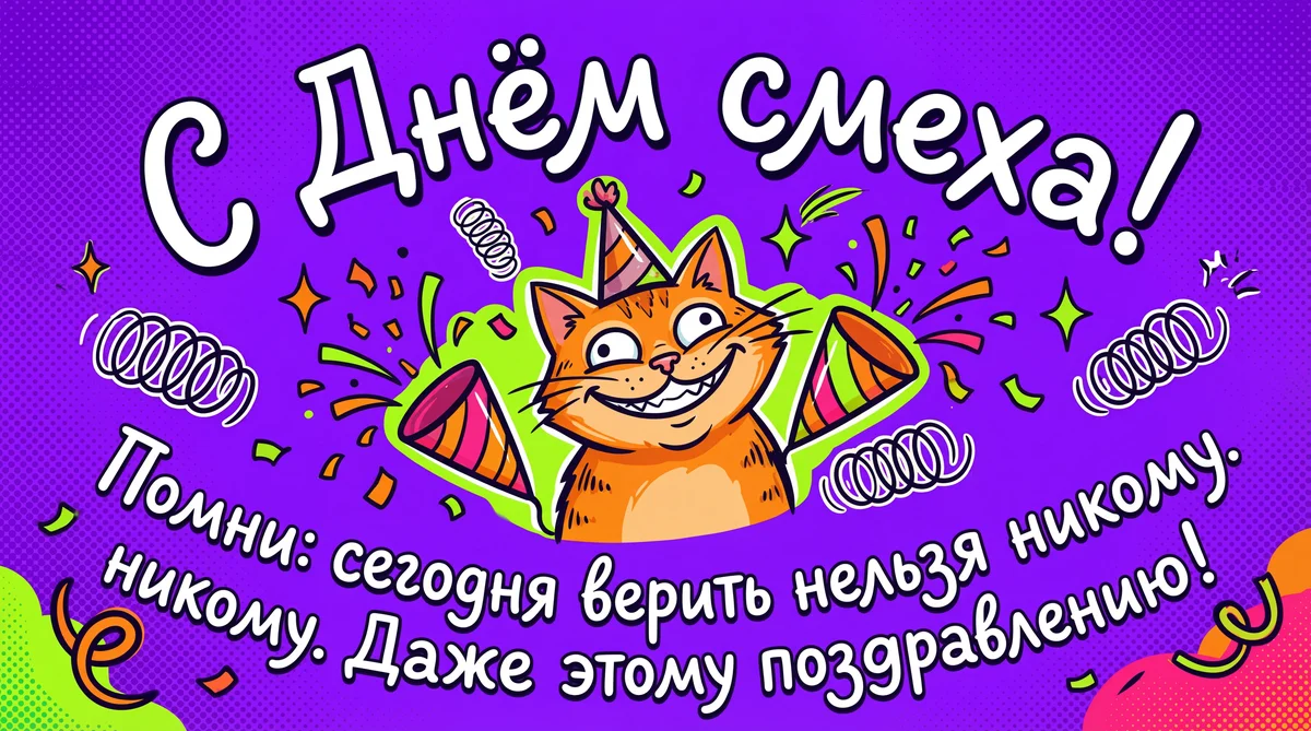 шуточное поздравление для друга на День смеха