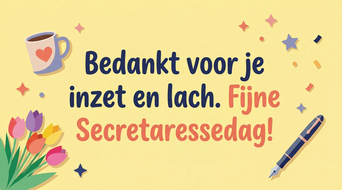 Secretaressedag: korte tekst voor collega