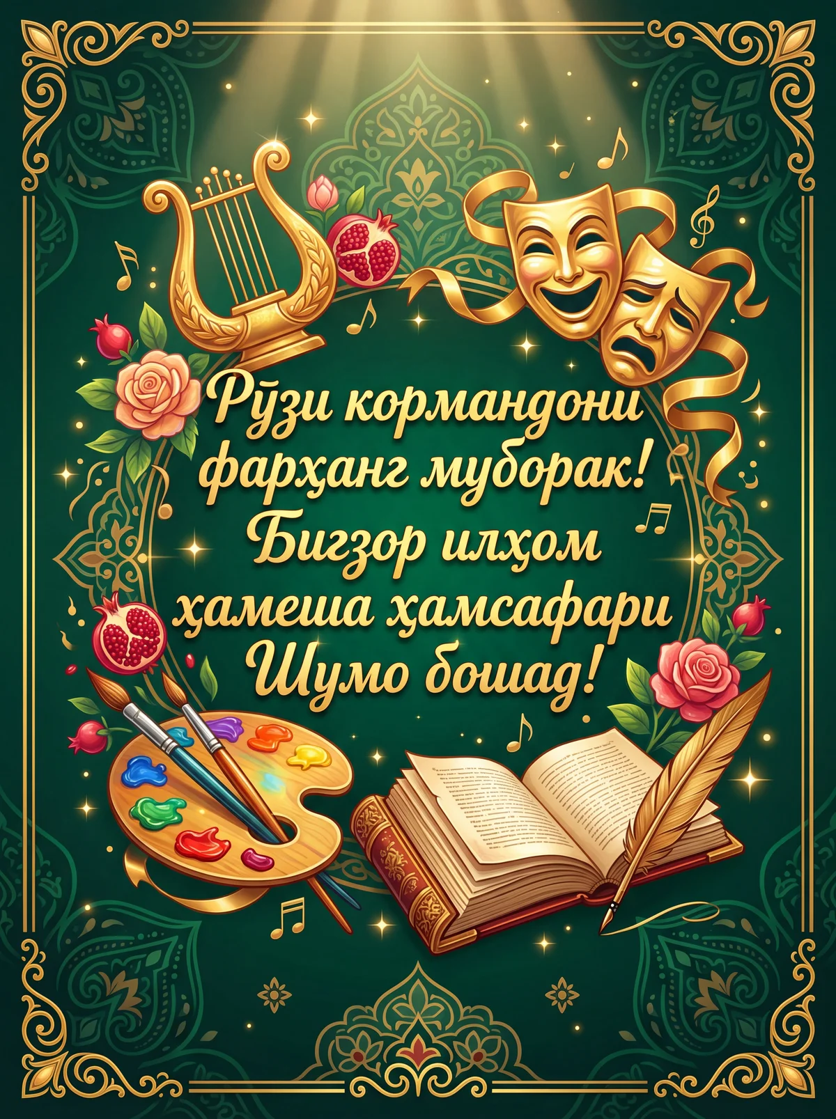 Табрик ба Рӯзи кормандони фарҳанг