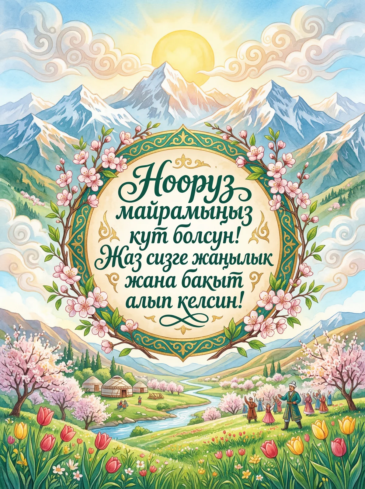 Нооруз майрамың кут болсун, жаз жаңылыктарды алып келсин!