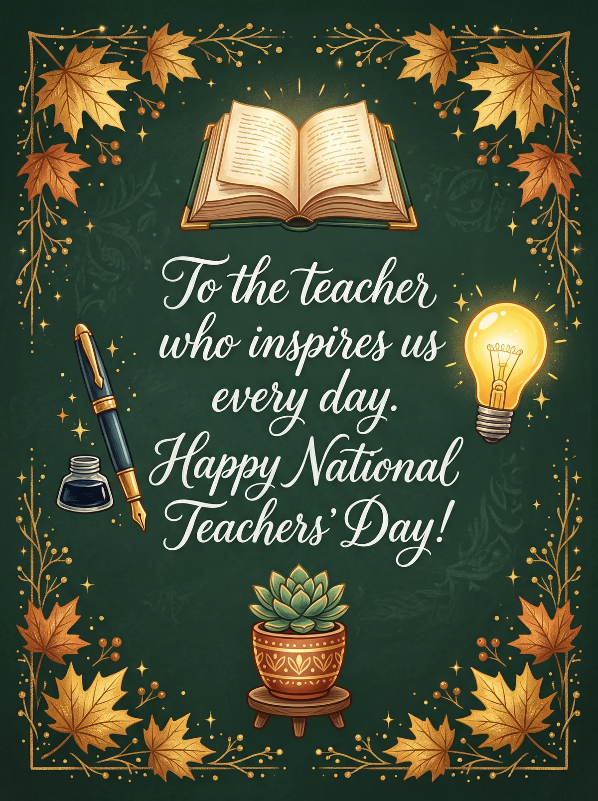 Happy National Teachers' Day message for a beloved educator