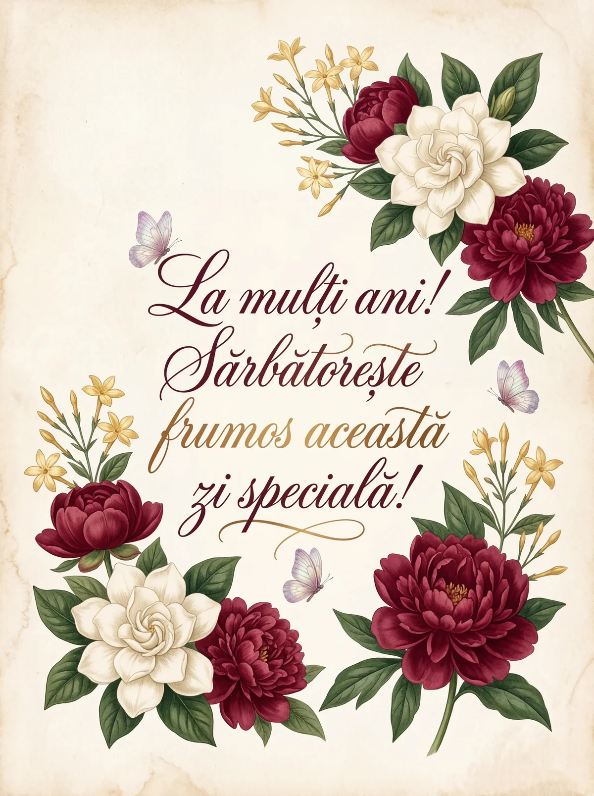 La mulți ani! Sărbătorește frumos această zi specială!