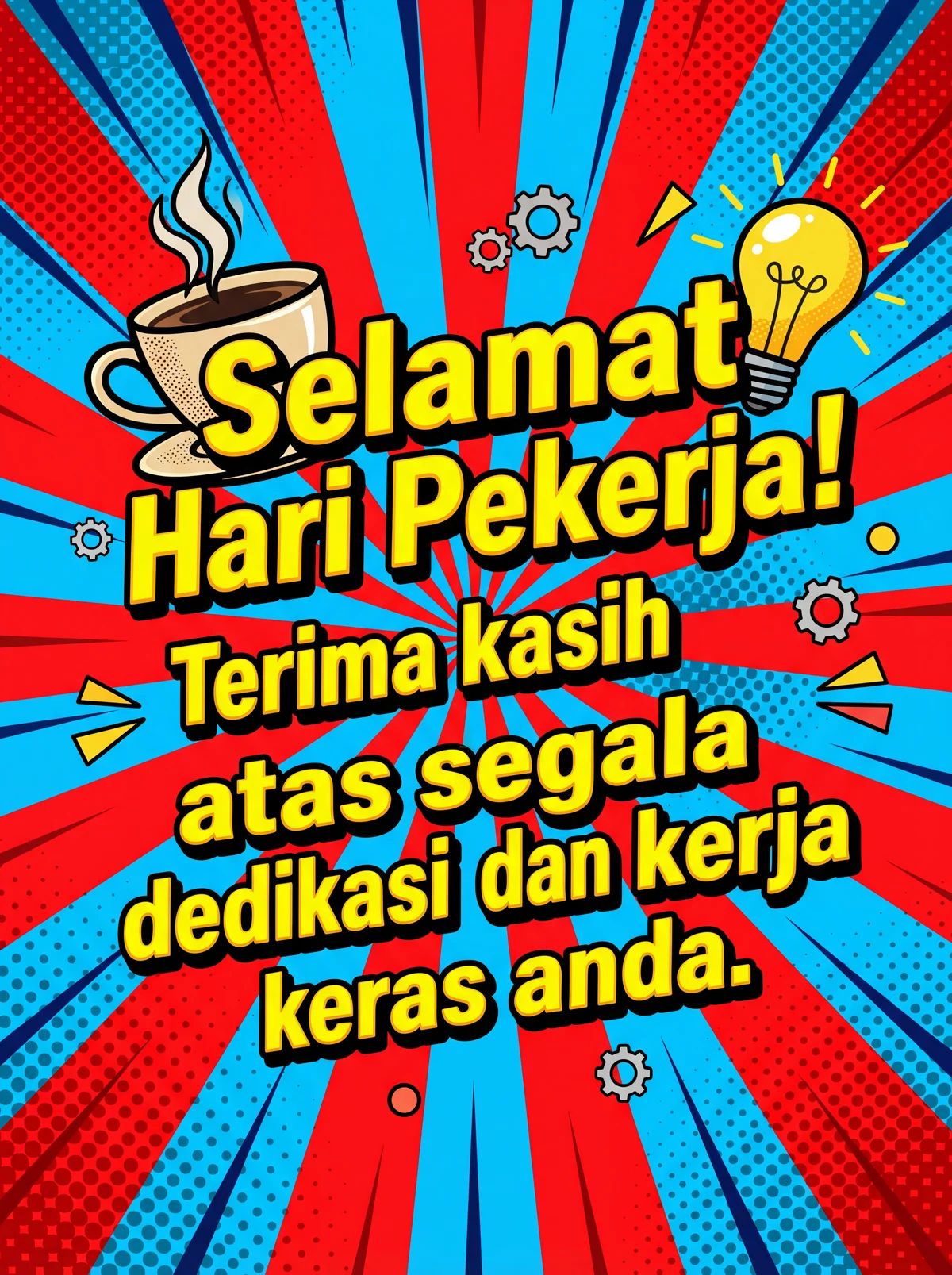 Kad ucapan Hari Pekerja untuk rakan sekerja