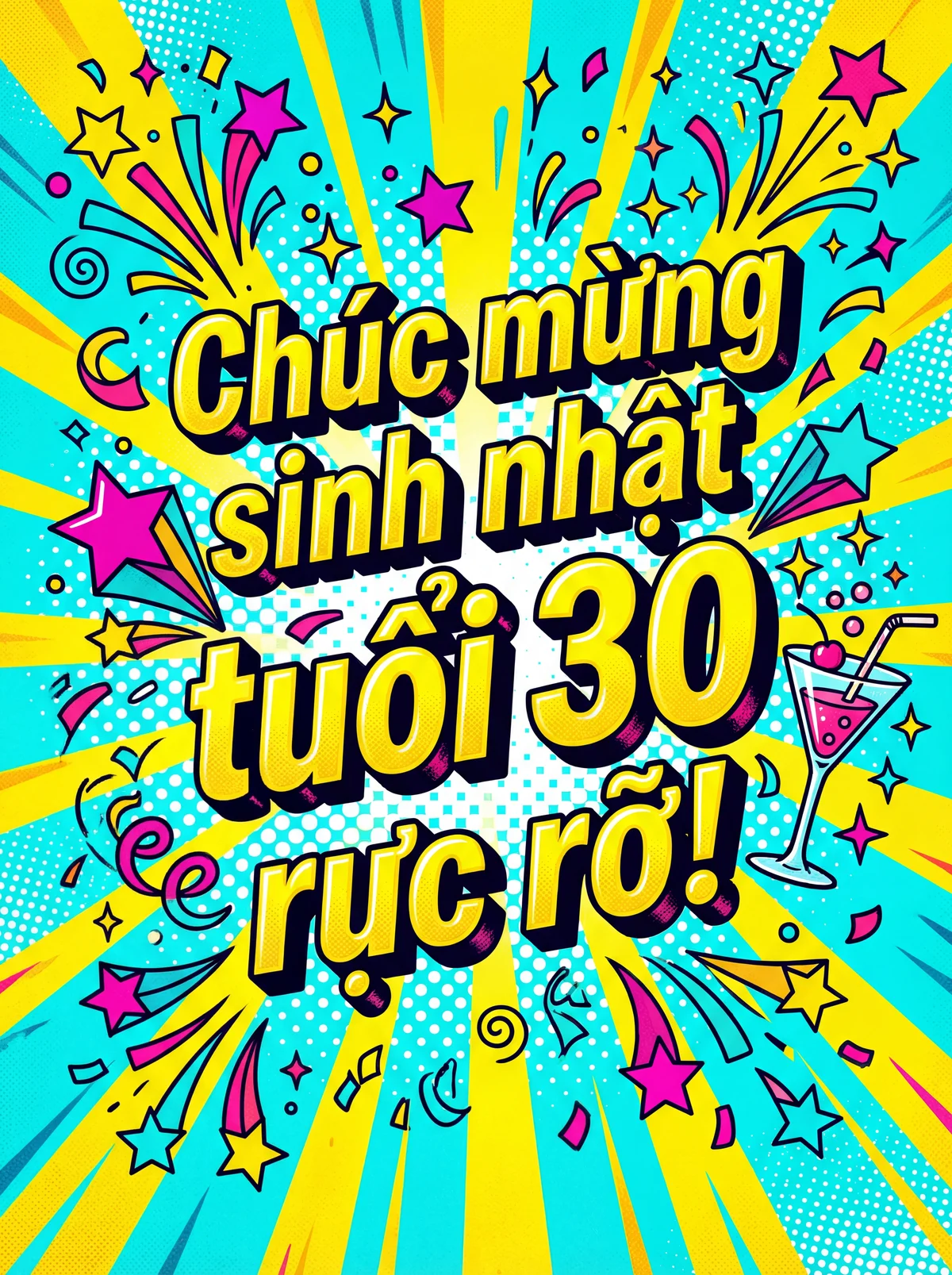 Chúc mừng sinh nhật tuổi 30 thật vui vẻ!