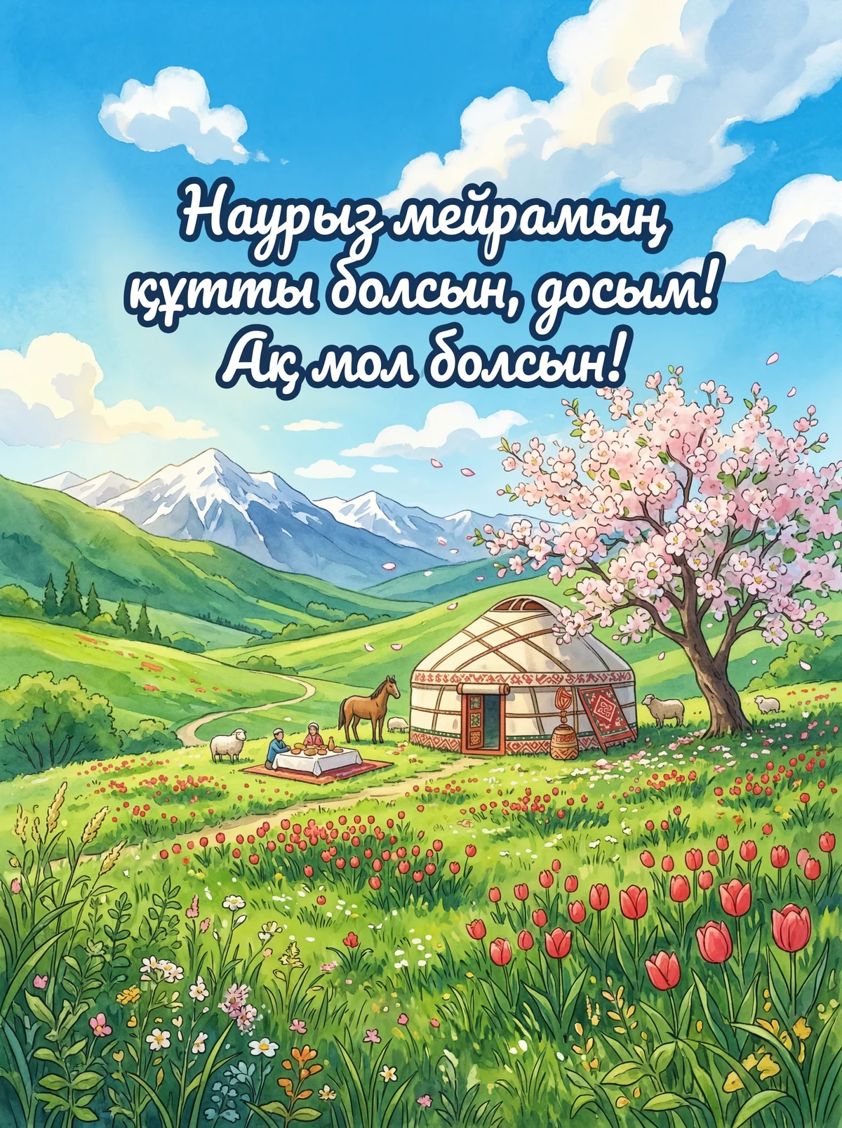 Наурыз мейрамың құтты болсын, досым!