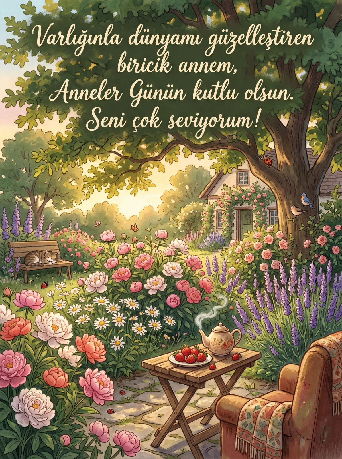 Anneler Günü için anneme özel kutlama mesajı