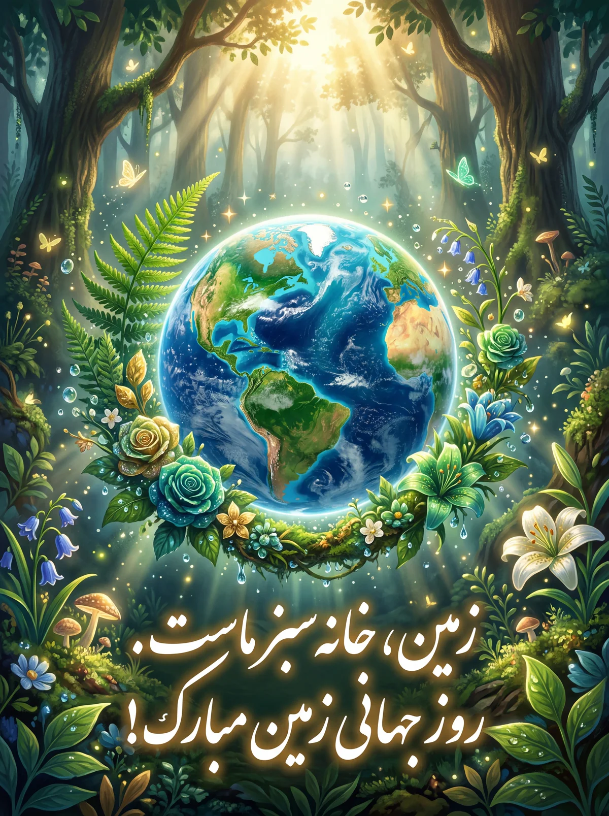 متن کوتاه کارت تبریک روز جهانی زمین