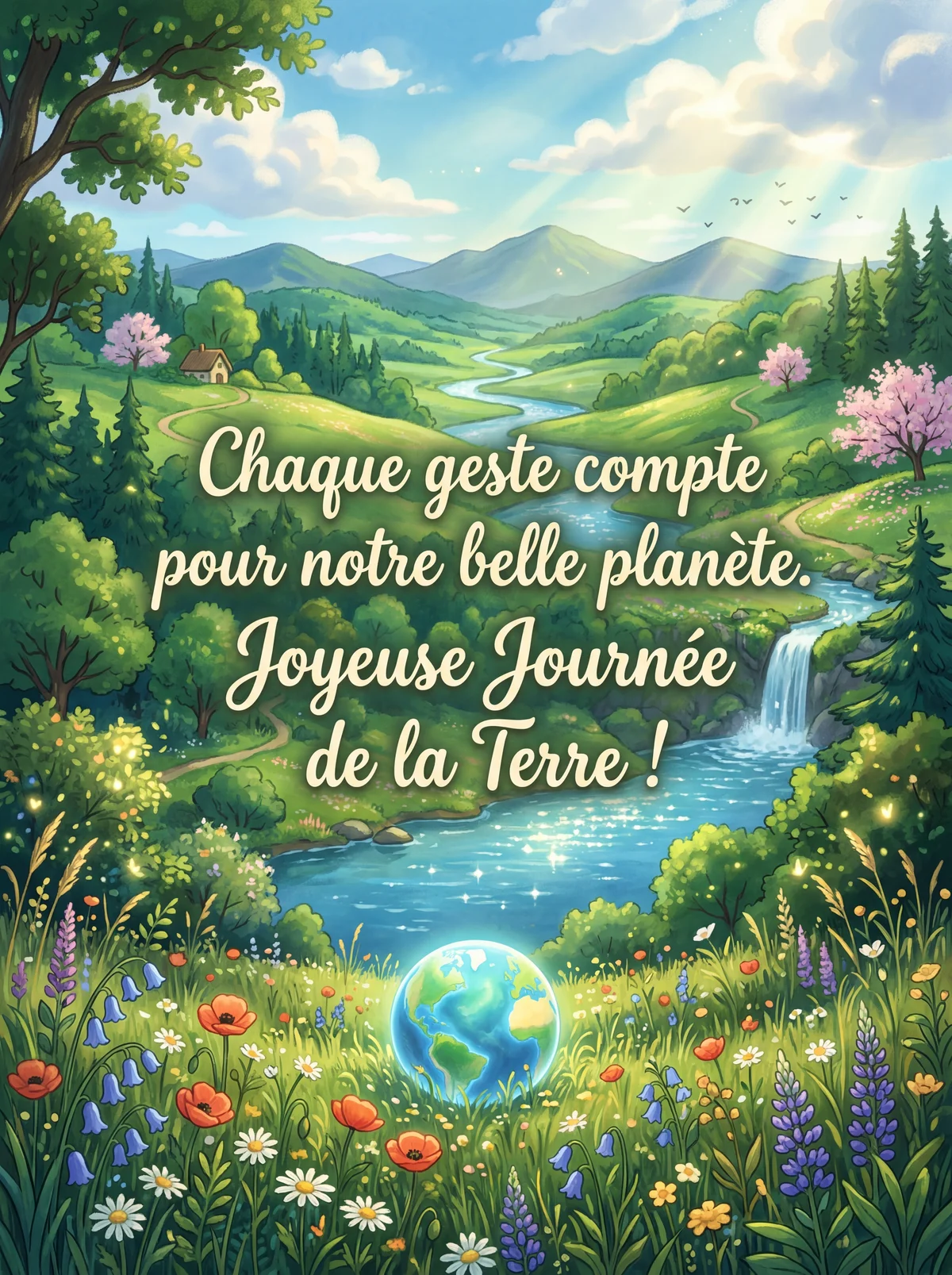 Message de soutien pour la Journée mondiale de la Terre.
