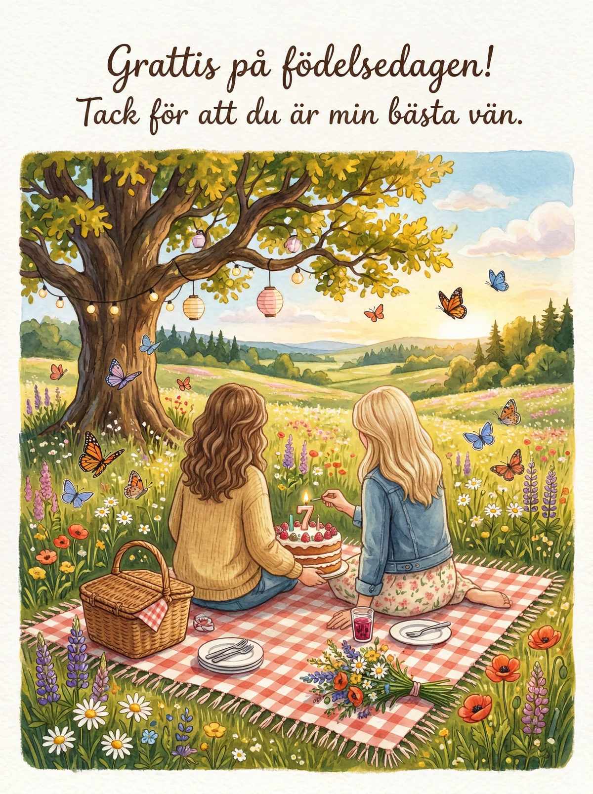 Födelsedagskort till min bästa vän