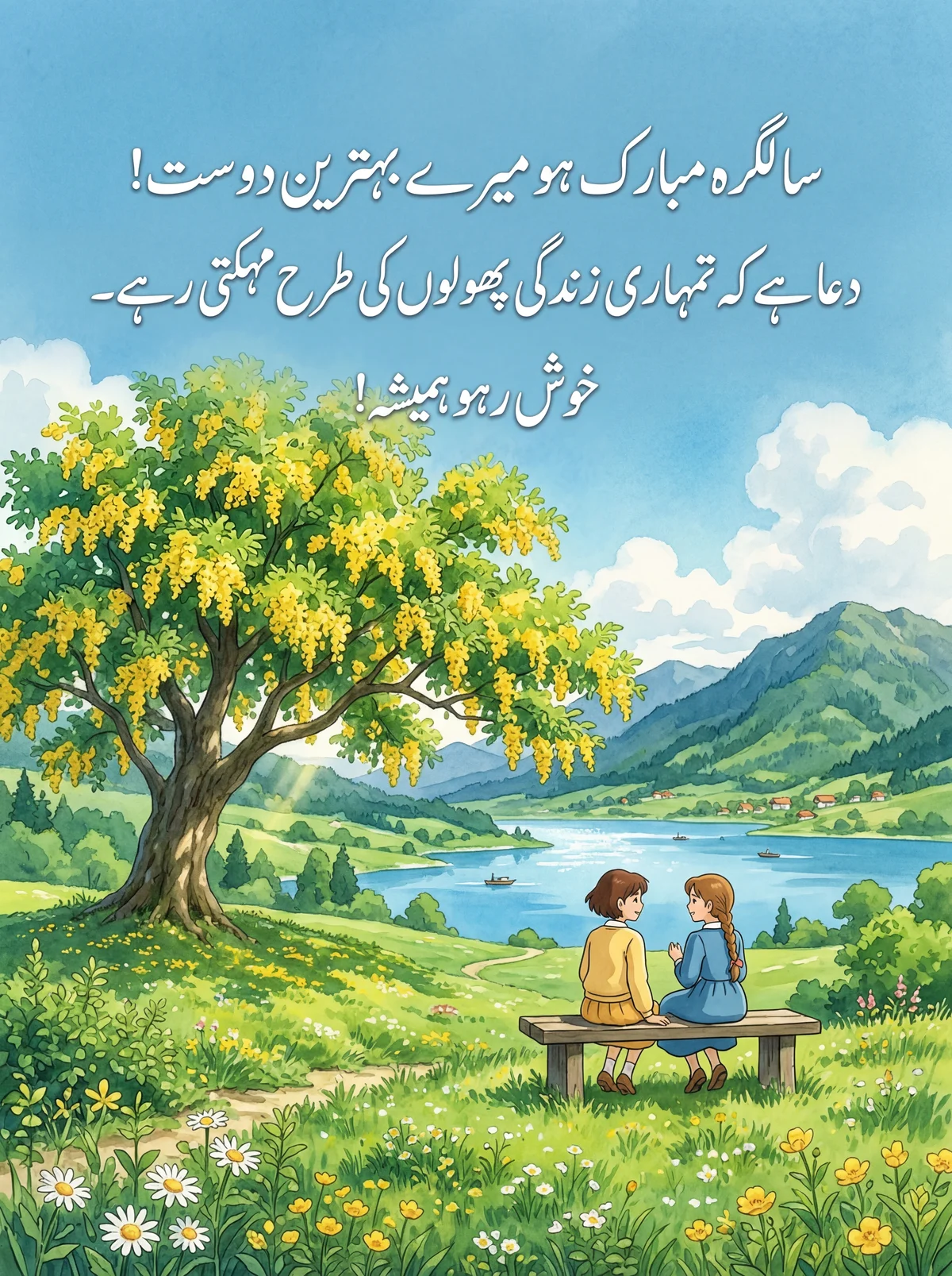 بہترین دوست کو سالگرہ کی بہت بہت مبارکباد