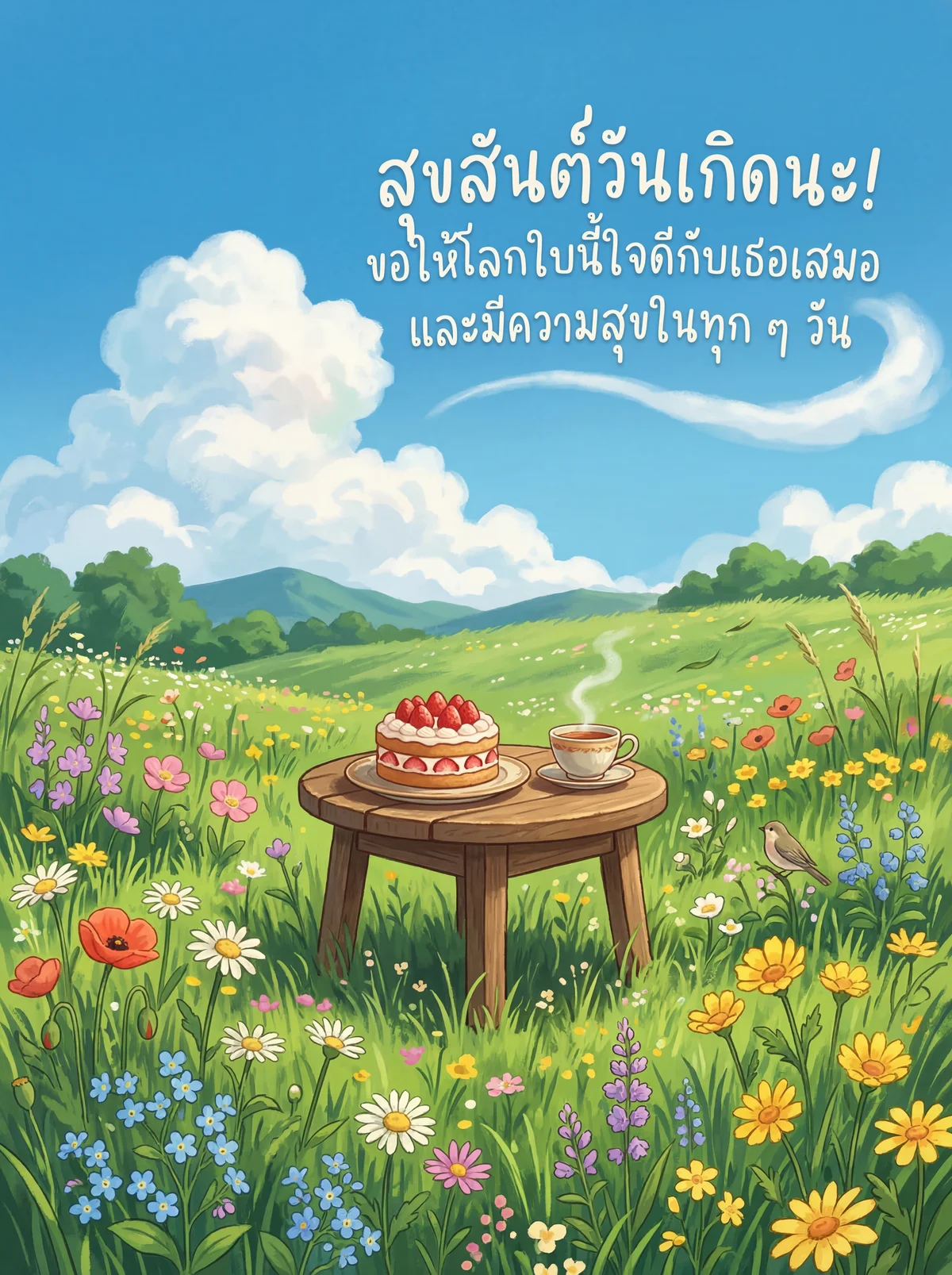 ข้อความอวยพรวันเกิดเพื่อนให้มีความสุข