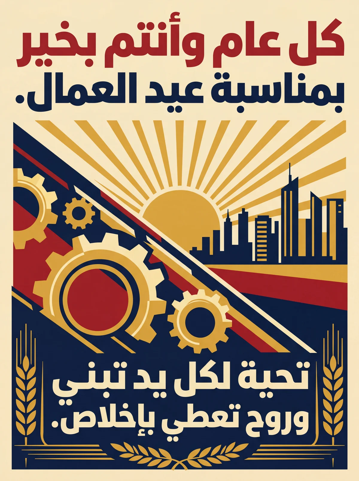 عبارات تهنئة قصيرة بمناسبة عيد العمال