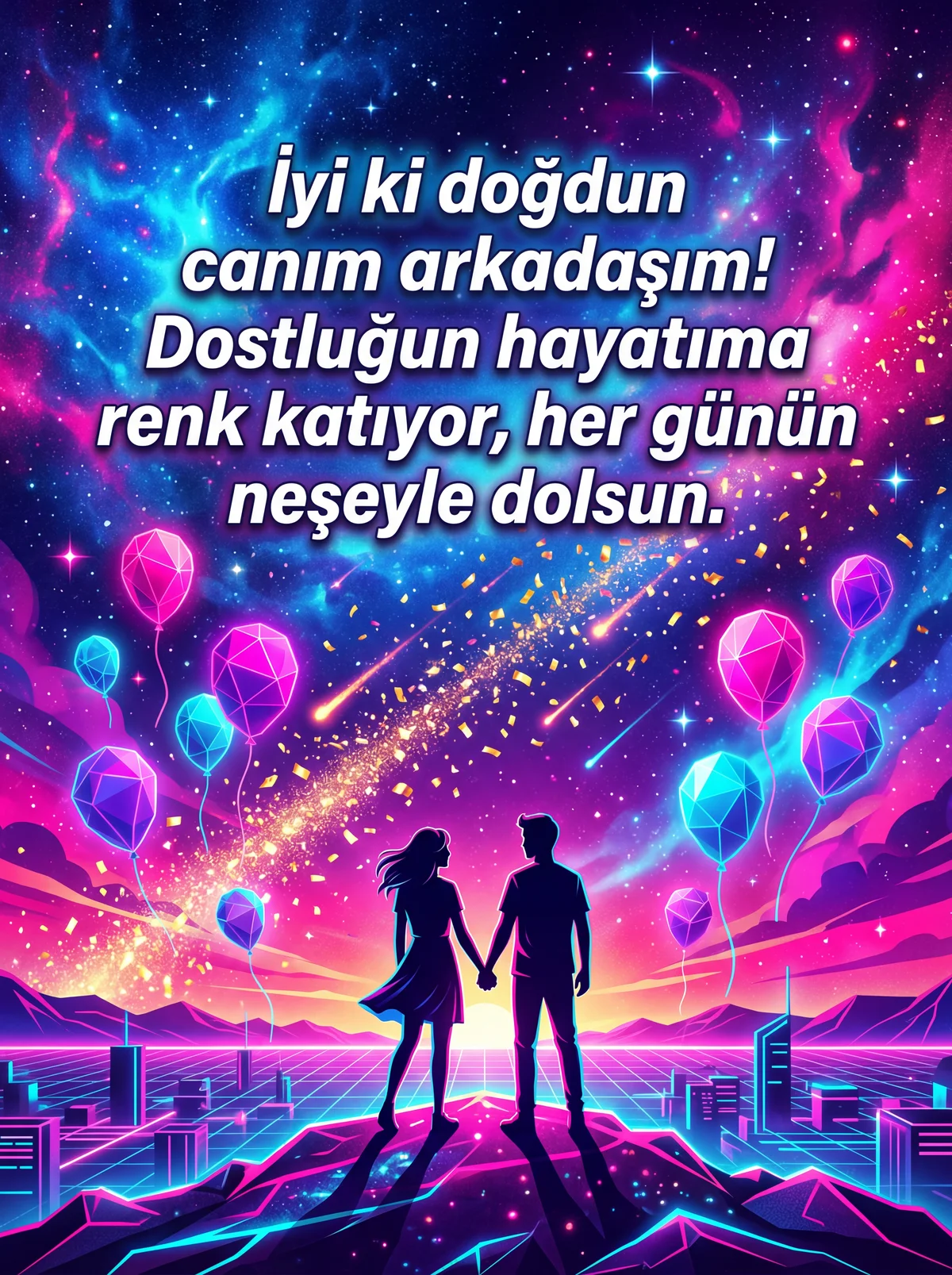 Canım arkadaşıma doğum günü kutlama mesajı