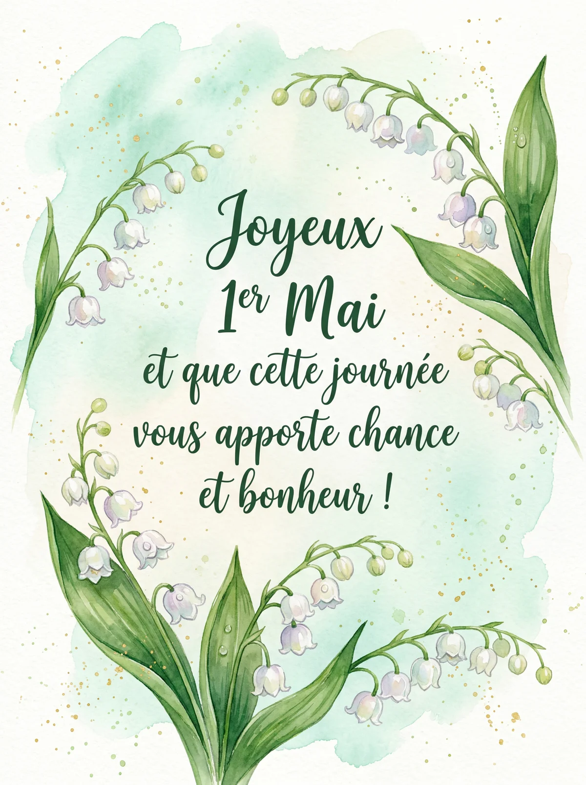 Joyeux 1er Mai et que cette journée vous apporte chance et b...