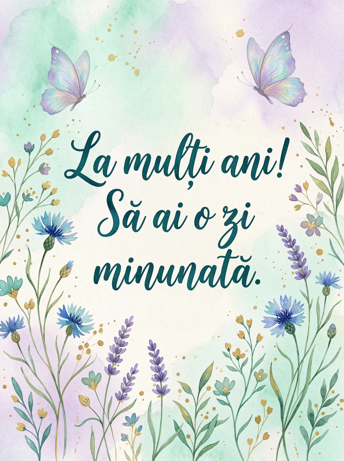 La mulți ani! Să ai o zi minunată.