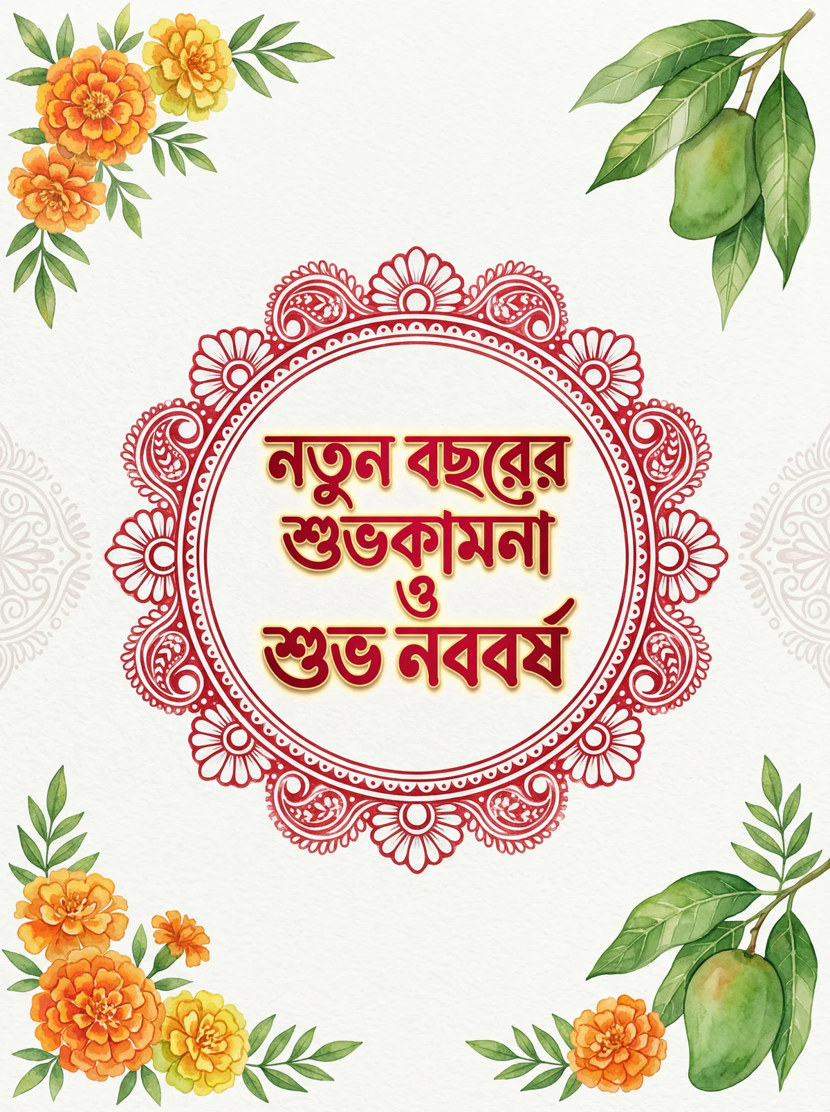 নববর্ষের শুভেচ্ছা ও নতুন বছরের শুভকামনা