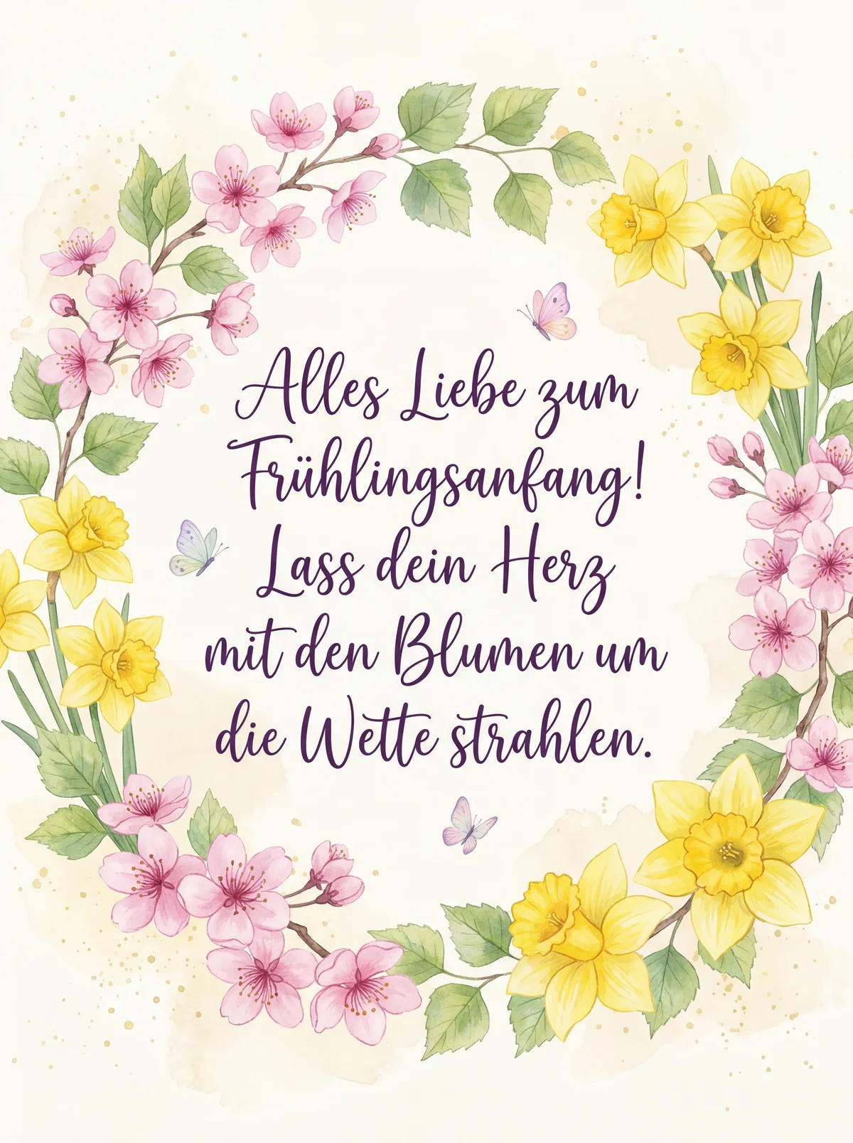 Wünsche zum Frühlingsanfang für eine liebe Freundin