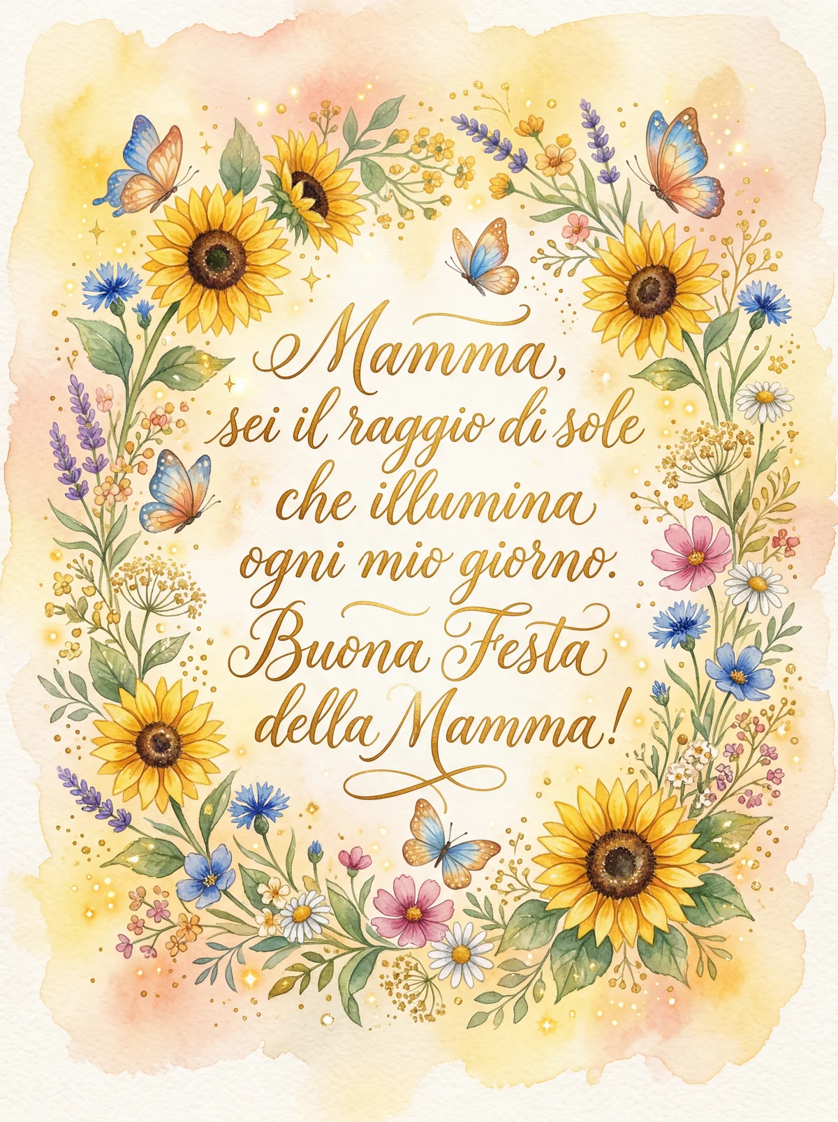 Biglietto di auguri per la Festa della Mamma