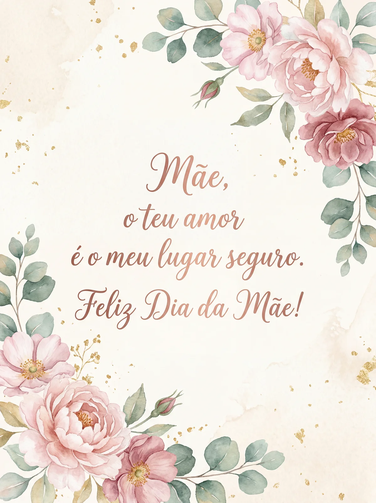 Mensagem carinhosa para a mãe no Dia da Mãe