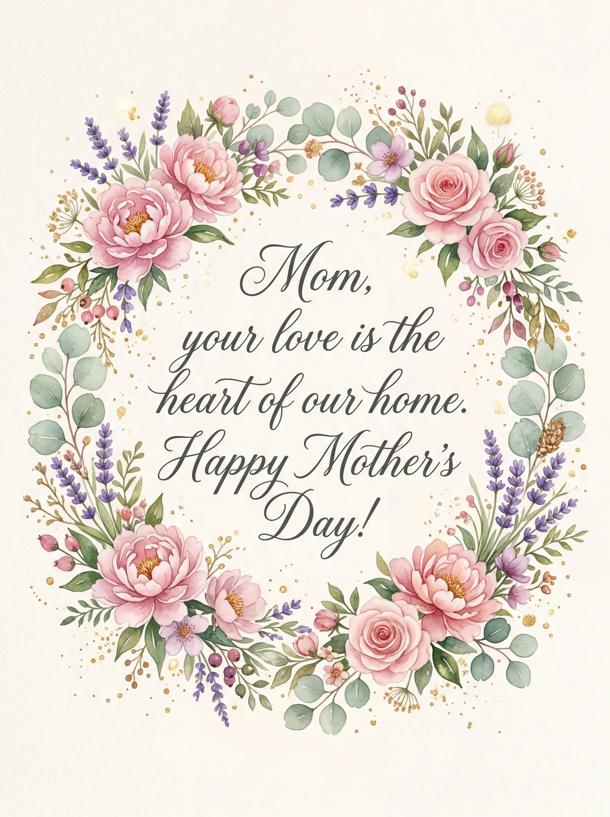 Happy Mother's Day card for a loving mom