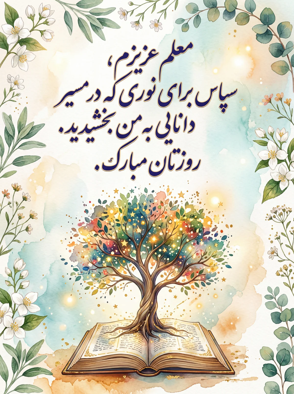 پیام تبریک روز معلم به معلمی که همیشه الهام‌بخش بوده