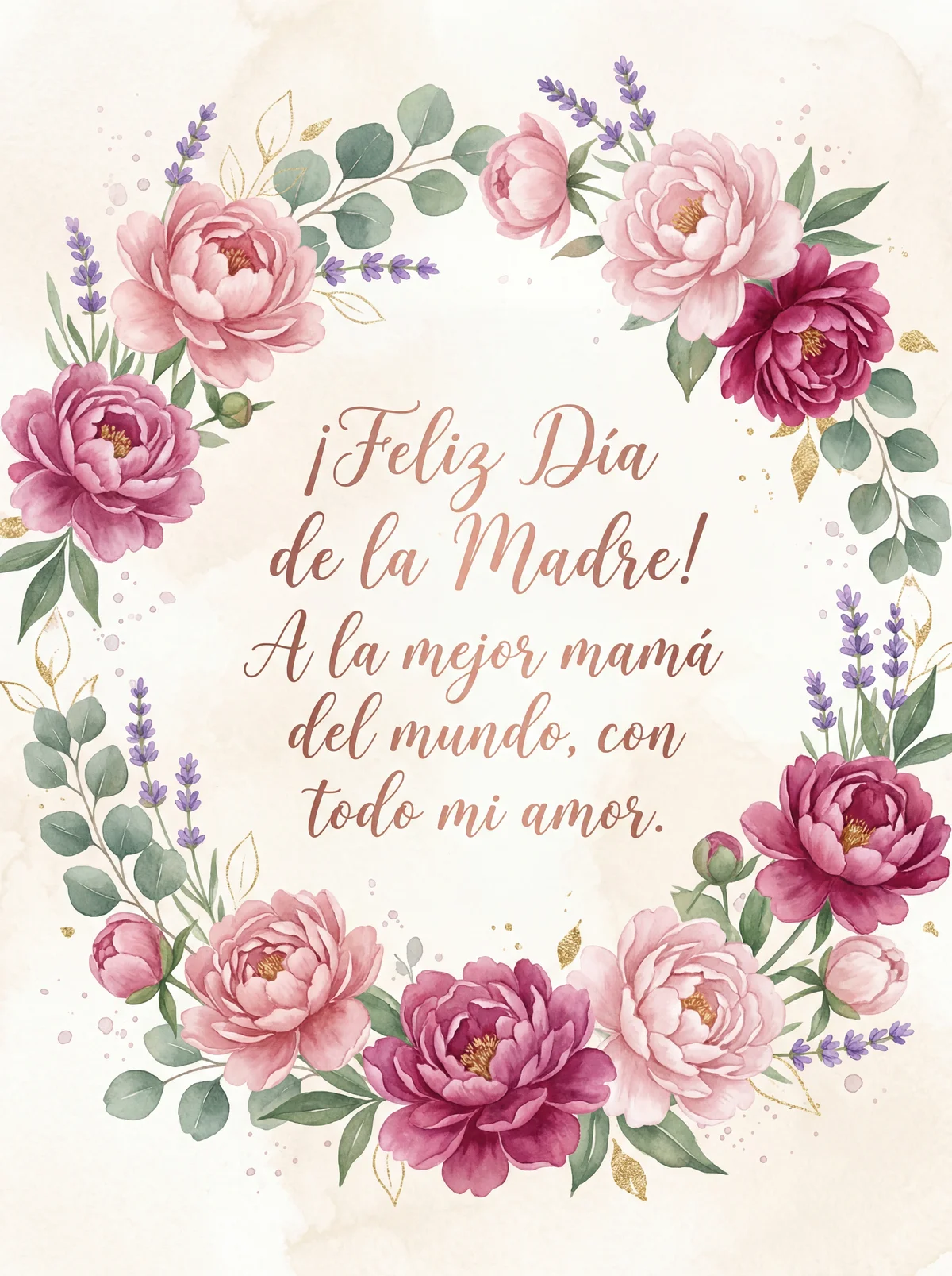 Feliz Día de la Madre a la mejor mamá del mundo