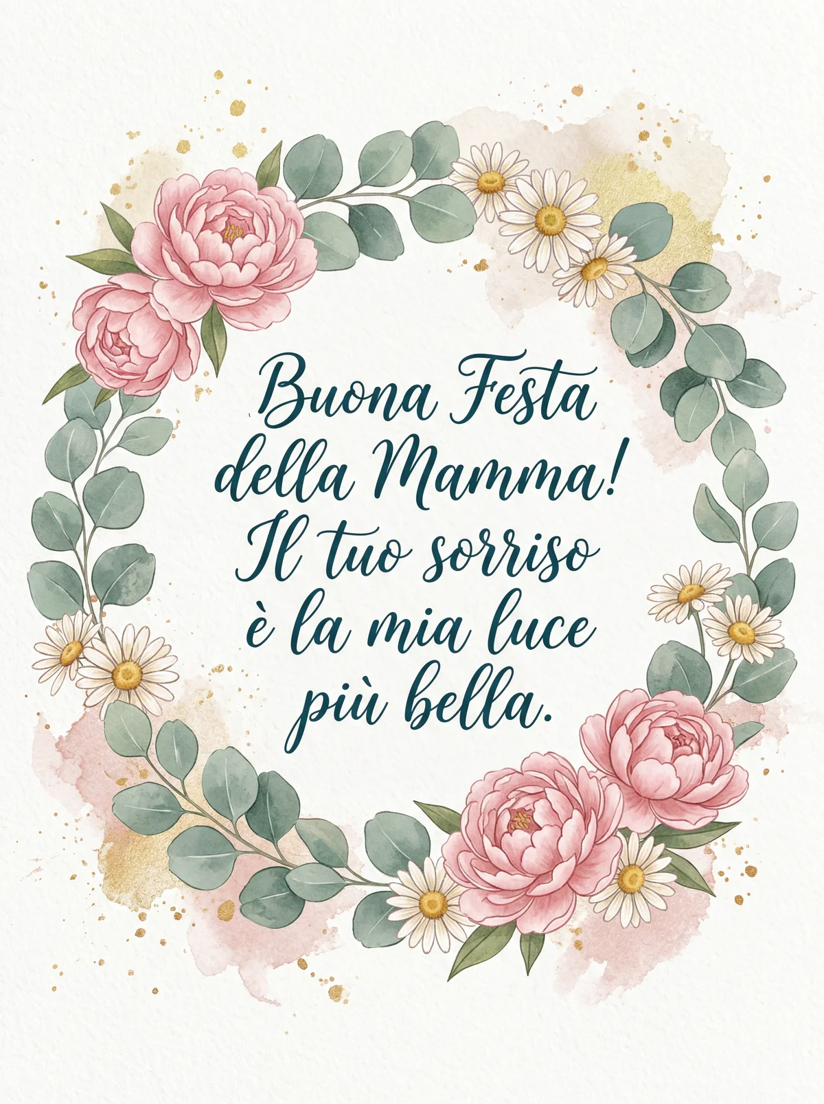 biglietto d'auguri per la Festa della Mamma