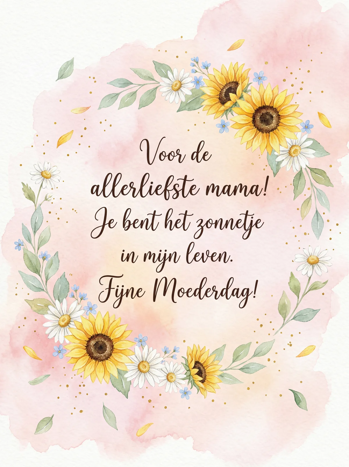Moederdagkaart voor mijn lieve mama