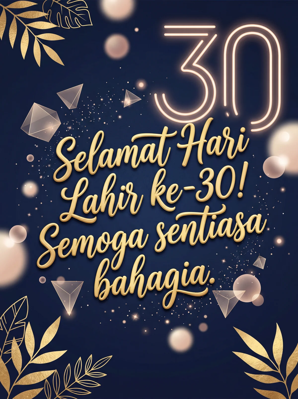Selamat Hari Lahir ke-30! Semoga sentiasa bahagia.