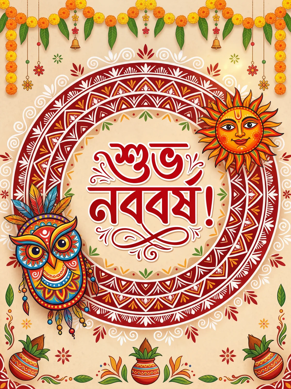 পহেলা বৈশাখের জন্য শুভেচ্ছা কার্ডের লেখা