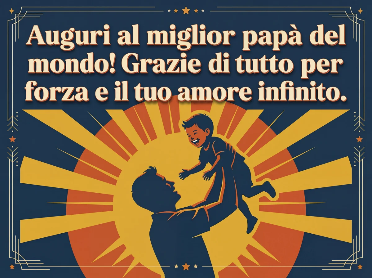 Auguri per la Festa del Papà al miglior papà del mondo!