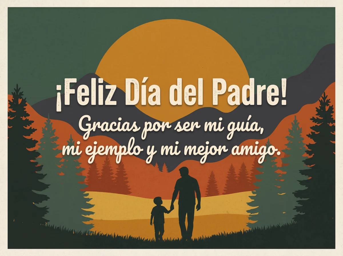 Tarjeta de felicitación para el Día del Padre