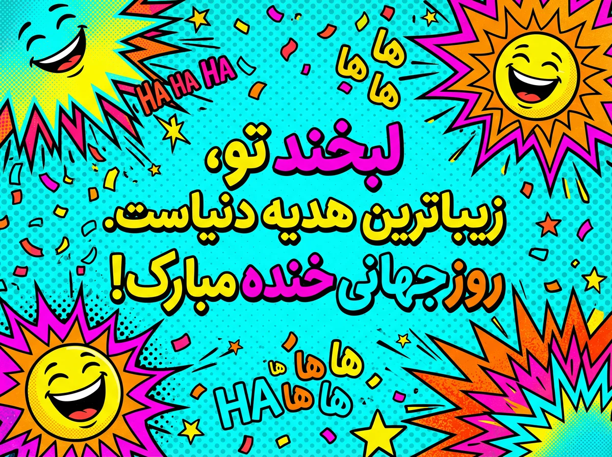 متن کوتاه تبریک روز جهانی خنده برای شاد کردن دوستان